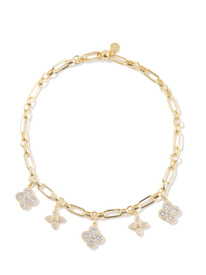 Rye Charm Necklace - Metallic Moonlight