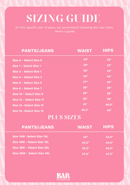 Backstage Pass By Saige Denim - High Rise Wide Leg Jeans - Medium