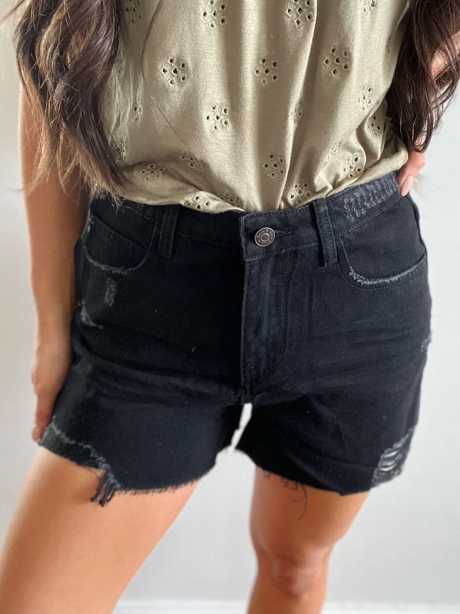 White Birch Cali Sunset Denim Shorts - 2 Colors! *Final Sale*