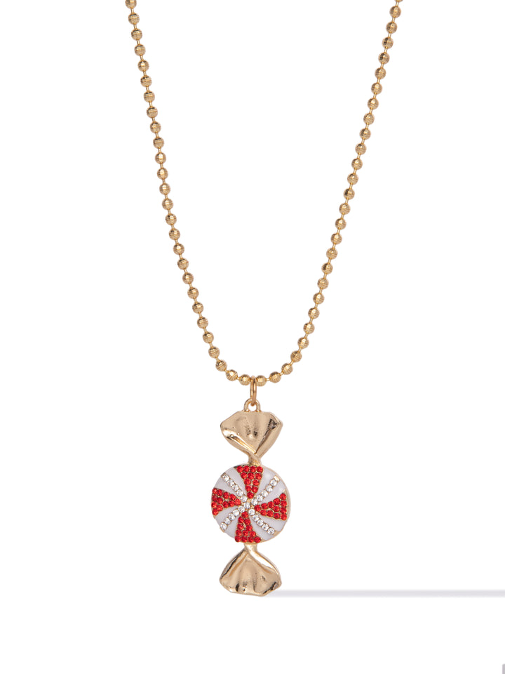 Santa's Candy Necklace - Gold