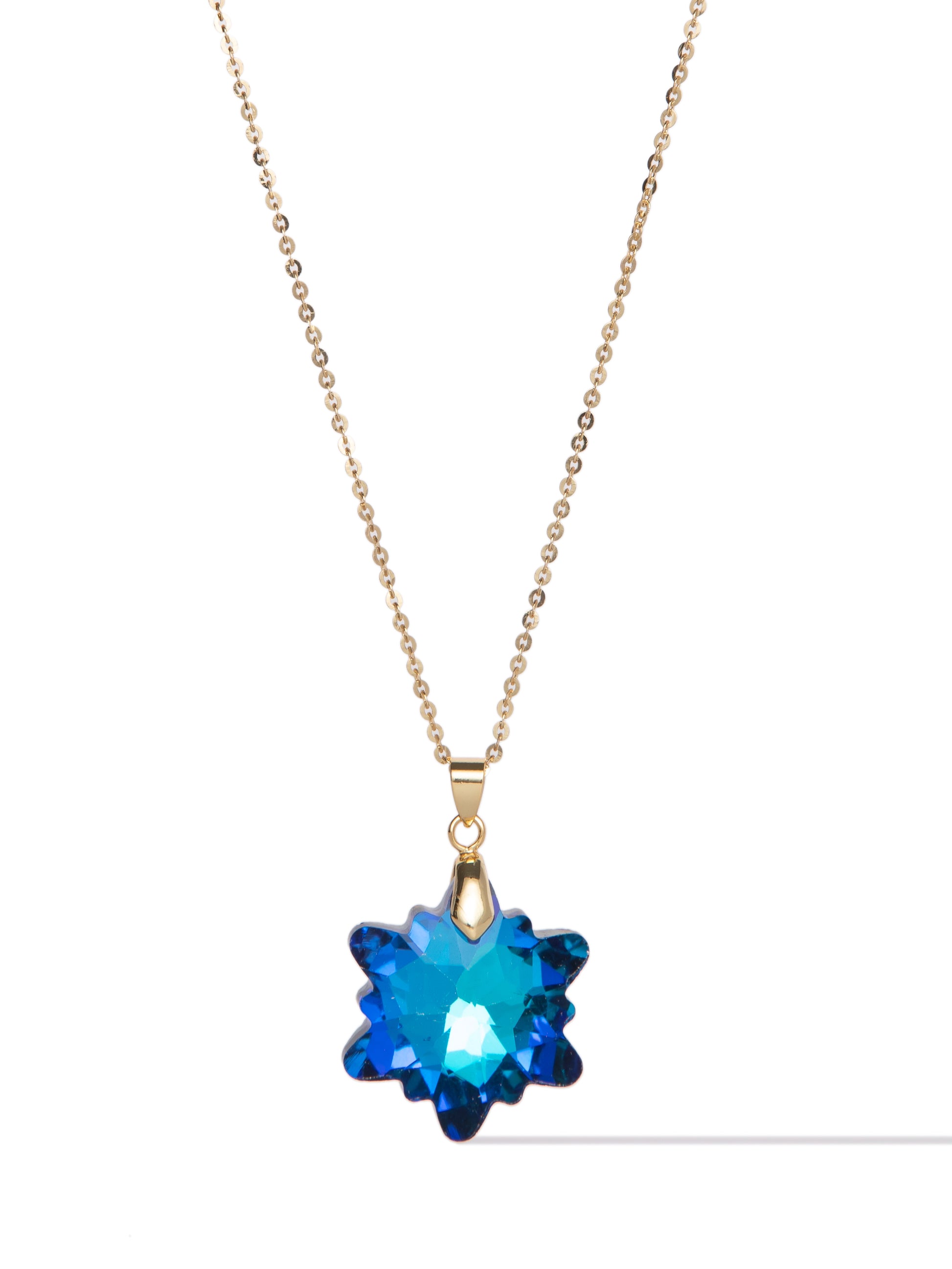 Santa's Sparkle Necklace - Blue Night