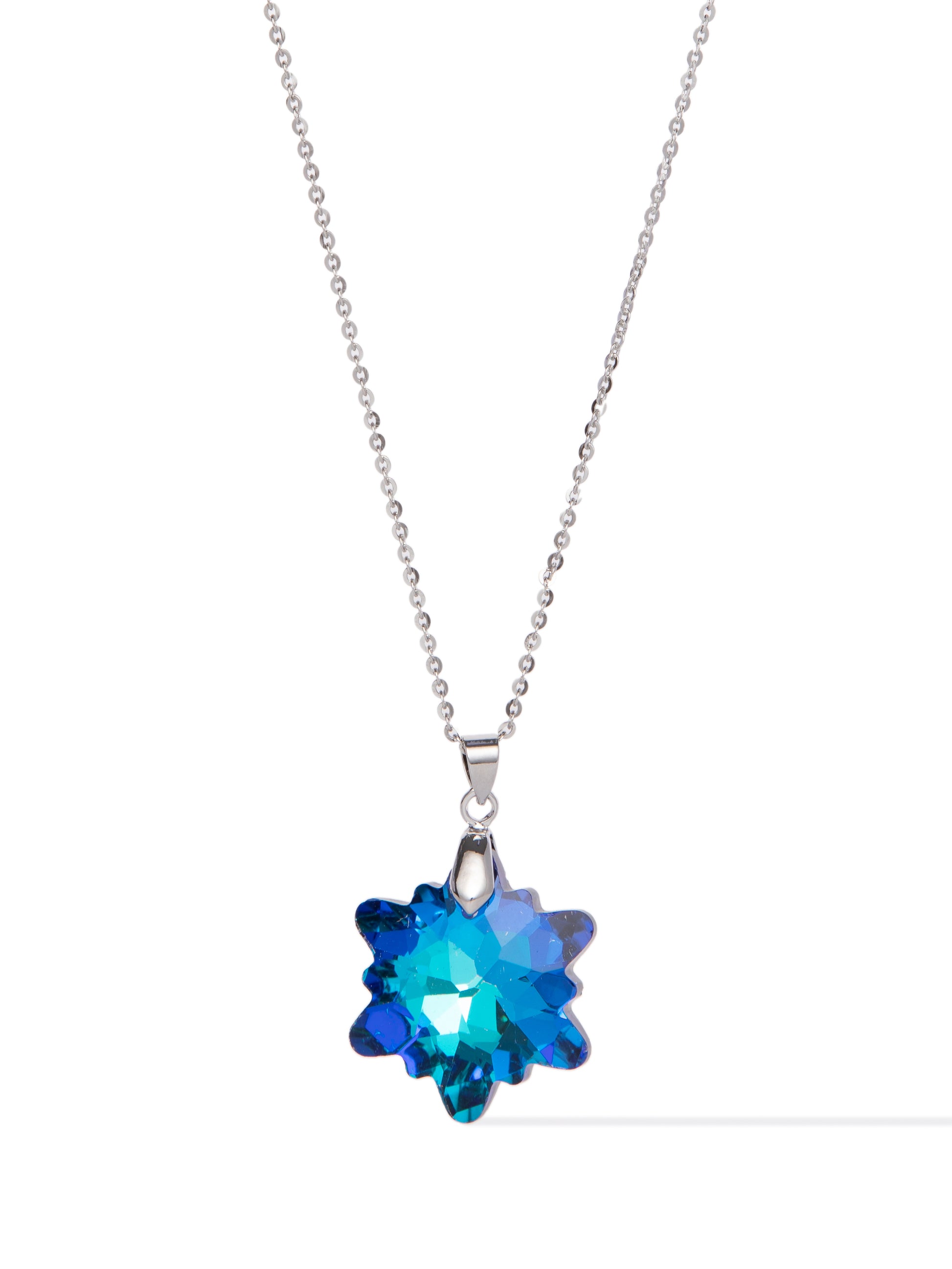 Santa's Sparkle Necklace - Blue Night