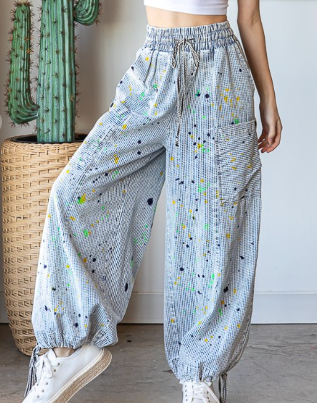 Walk And Chew Gum Pants - Blue