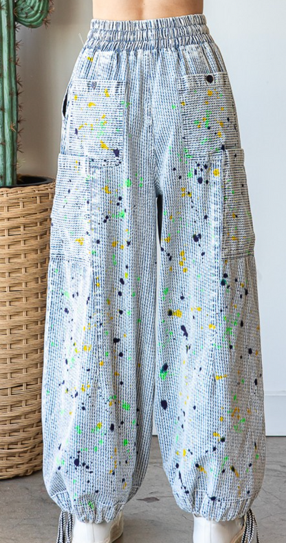 Walk And Chew Gum Pants - Blue