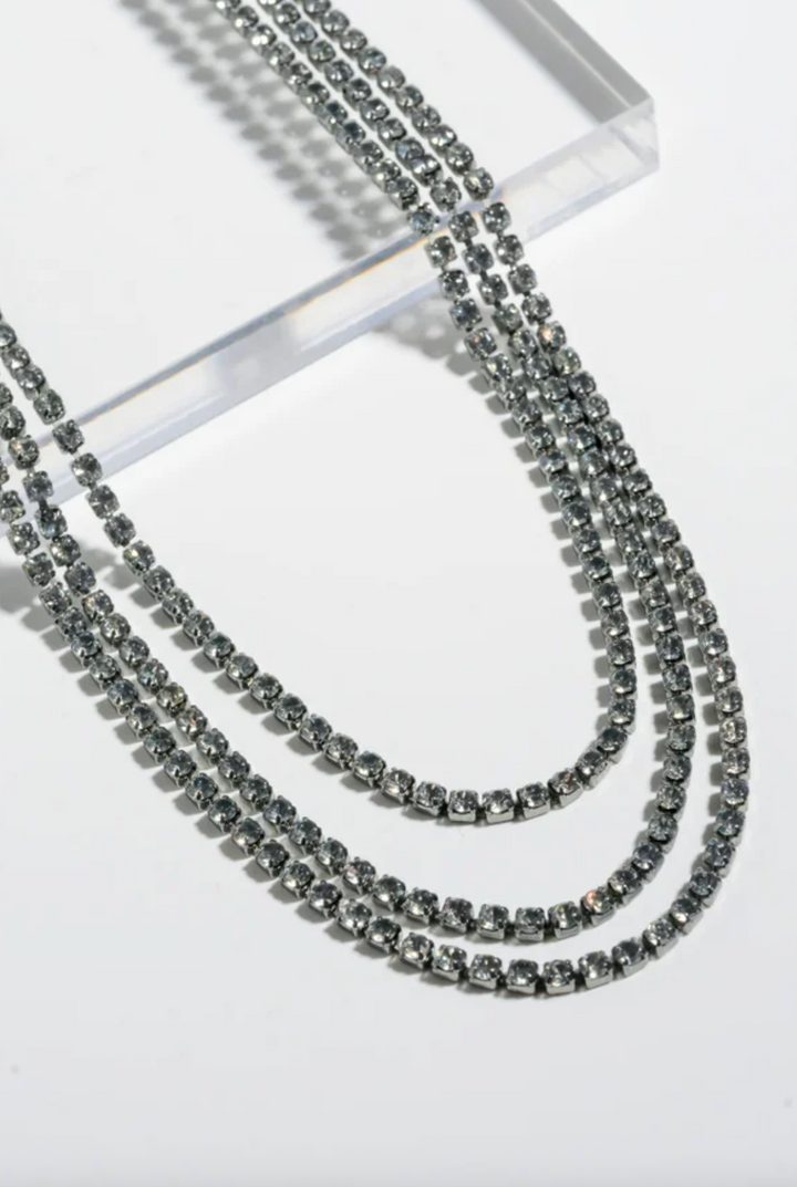 Stitches Necklace - Metallic Shade