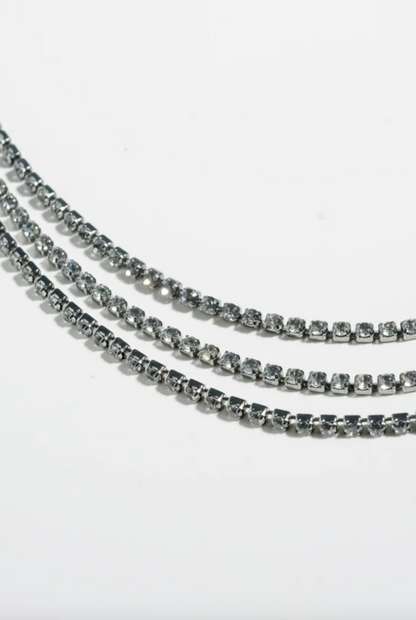 Stitches Necklace - Metallic Shade