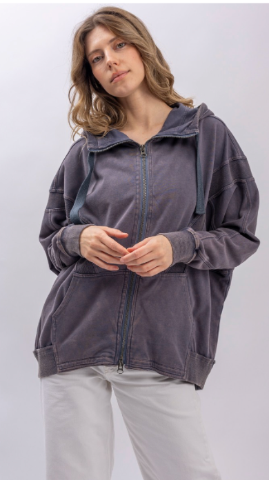 Take A Moment Hooded Jacket - 2 Colors!