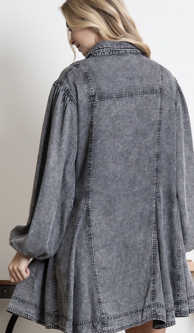 Call It Like You See It Denim Dress