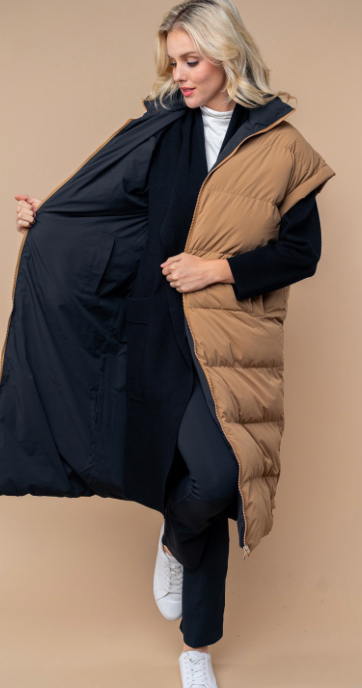 Bright Side Reversible Puffer Vest