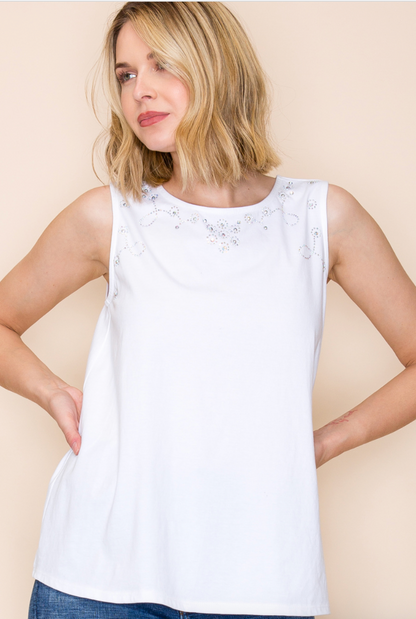 Dazzle Me Floral Tank Top - 3 Colors!