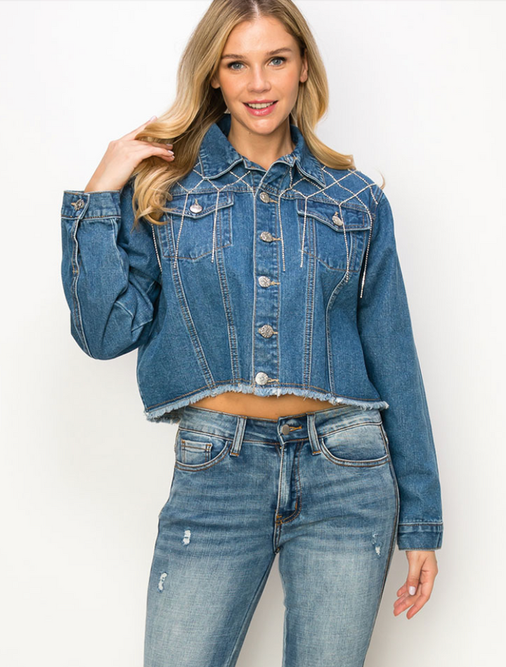 Boot Scootin Sparkle Fringe Jacket - 2 Colors!