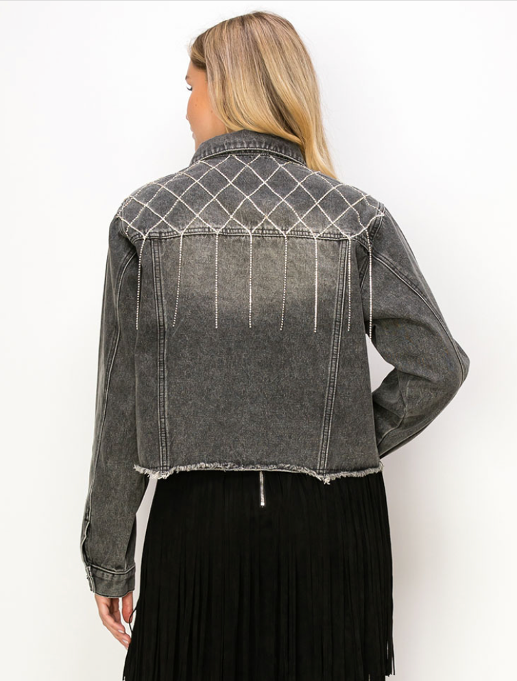 Boot Scootin Sparkle Fringe Jacket - 2 Colors!