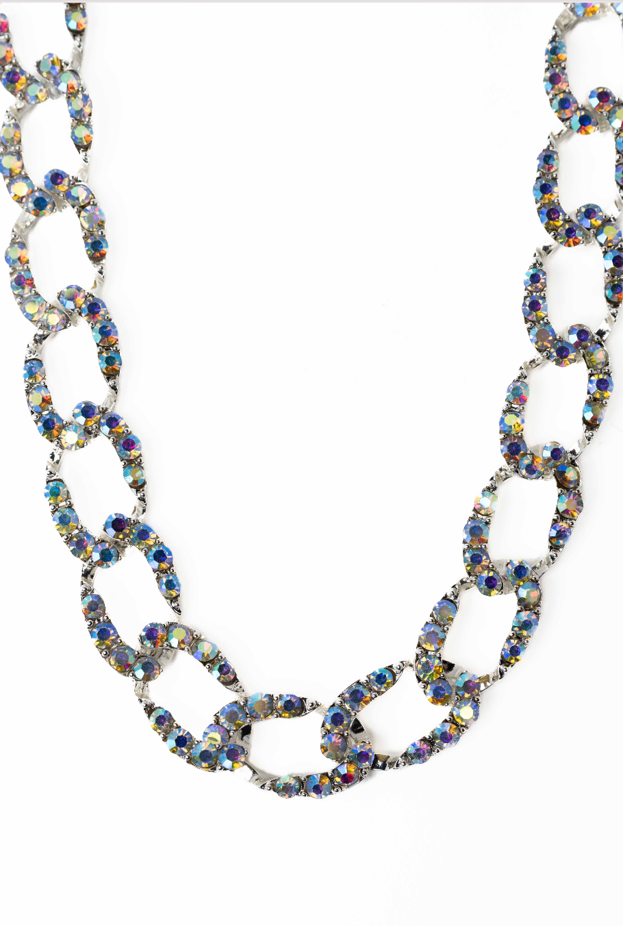 A Groovy Kind Of Love Necklace - Liquid Metallic Pearl White