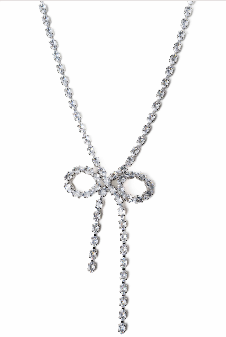 Gift Of Love Necklace Earring Set - Silver