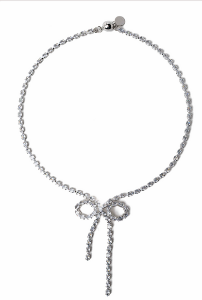 Gift Of Love Necklace Earring Set - Silver