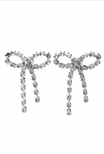 Gift Of Love Necklace Earring Set - Silver