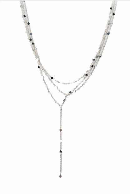 Girls Like You Necklace - Liquid Metallic Pearl White