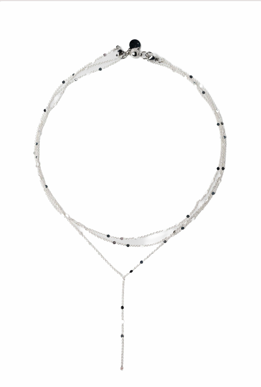 Girls Like You Necklace - Liquid Metallic Pearl White