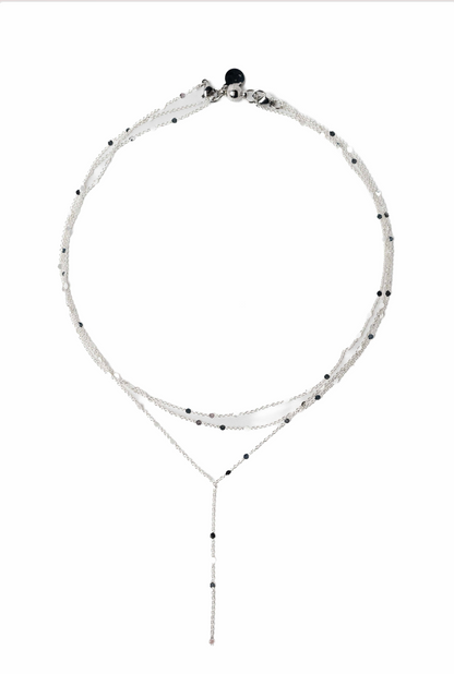 Girls Like You Necklace - Liquid Metallic Pearl White