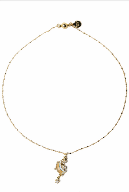 It's A Wonderful World Necklace - Moonlight Glow