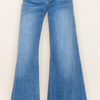 Freeing By White Birch - High Rise Split Front Jeans - Denim Blue