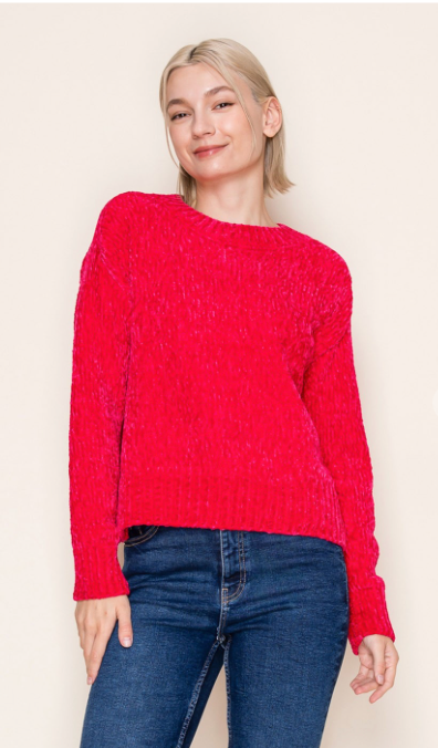 Red Hot Honey Sweater Top