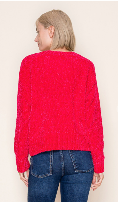 Red Hot Honey Sweater Top