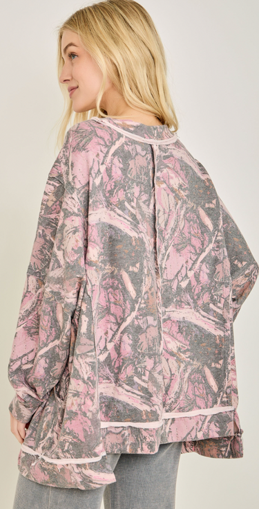 Blending In Camo Pullover - 2 Colors!