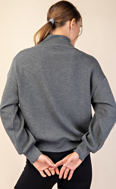 Chic Comfort Scuba Half Zip Jacket - 4 Colors!