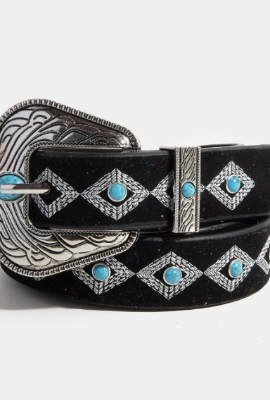 Sunset Saddle Faux Leather Belt - 3 Colors!