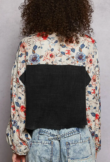 Patch It Up Floral Top - 3 Colors!