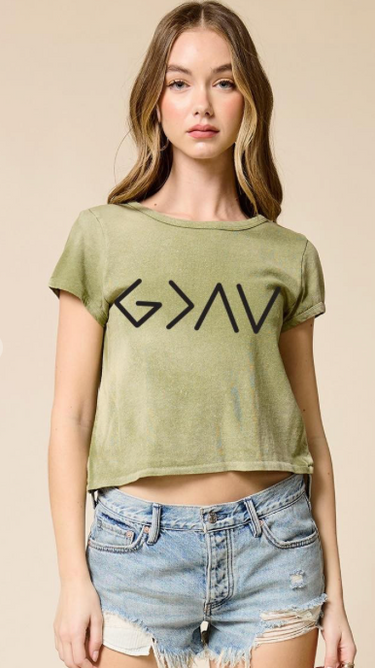 God Is So Much Greater Graphic Tee - 2 Colors!