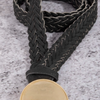 Buckle Down Faux Leather Braided Belt - 3 Colors!