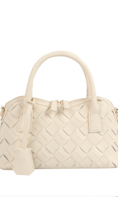 Fashion Forward Woven Faux Leather Satchel Bag - 3 Colors!