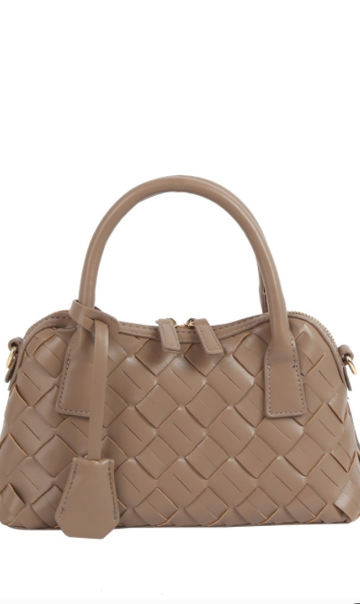 Fashion Forward Woven Faux Leather Satchel Bag - 3 Colors!