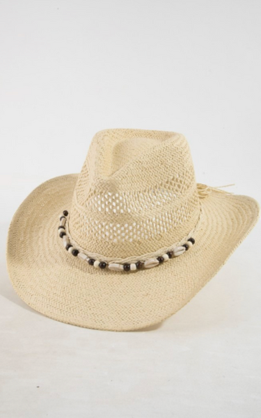 Cori Shell Cowgirl Straw Hat - 2 Colors!