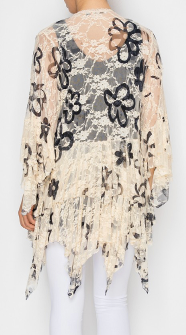 Doodle Me Daisies Cardigan