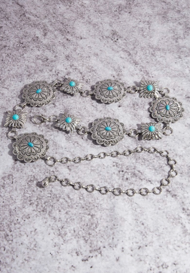 Western Concho Chain Belt - Multiple Colors!