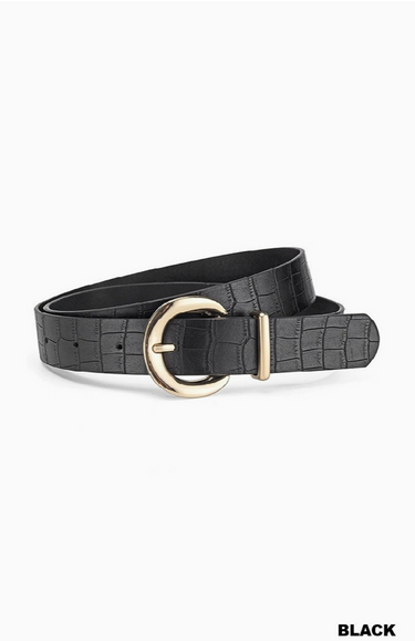 Pinned Gold Buckle Belt - 4 Colors!