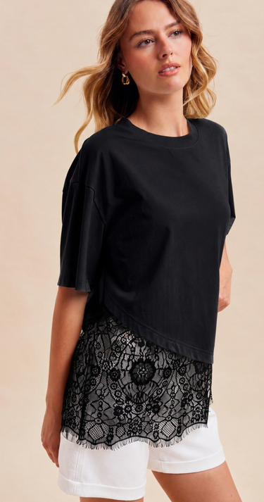 Pretty In Lace Top - 2 Colors!