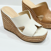 Attire Wedge Sandals - White