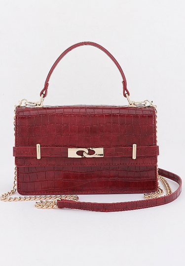 Classic Charm Faux Leather Handbag - 4 Colors!