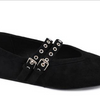 Corky's All Eyes On Me Flats - Black Faux Suede