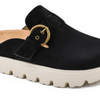 Corky's Tardy Platforms - Black Faux Suede
