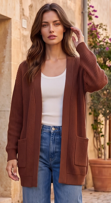 Needed Essential Ribbed Cardigan - 2 Colors!
