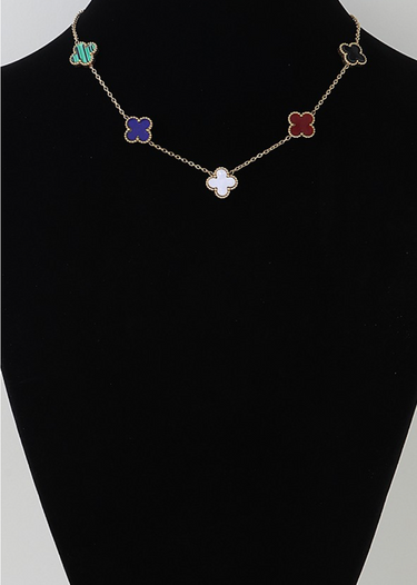 Lucky In Color Necklace - Gold Multi