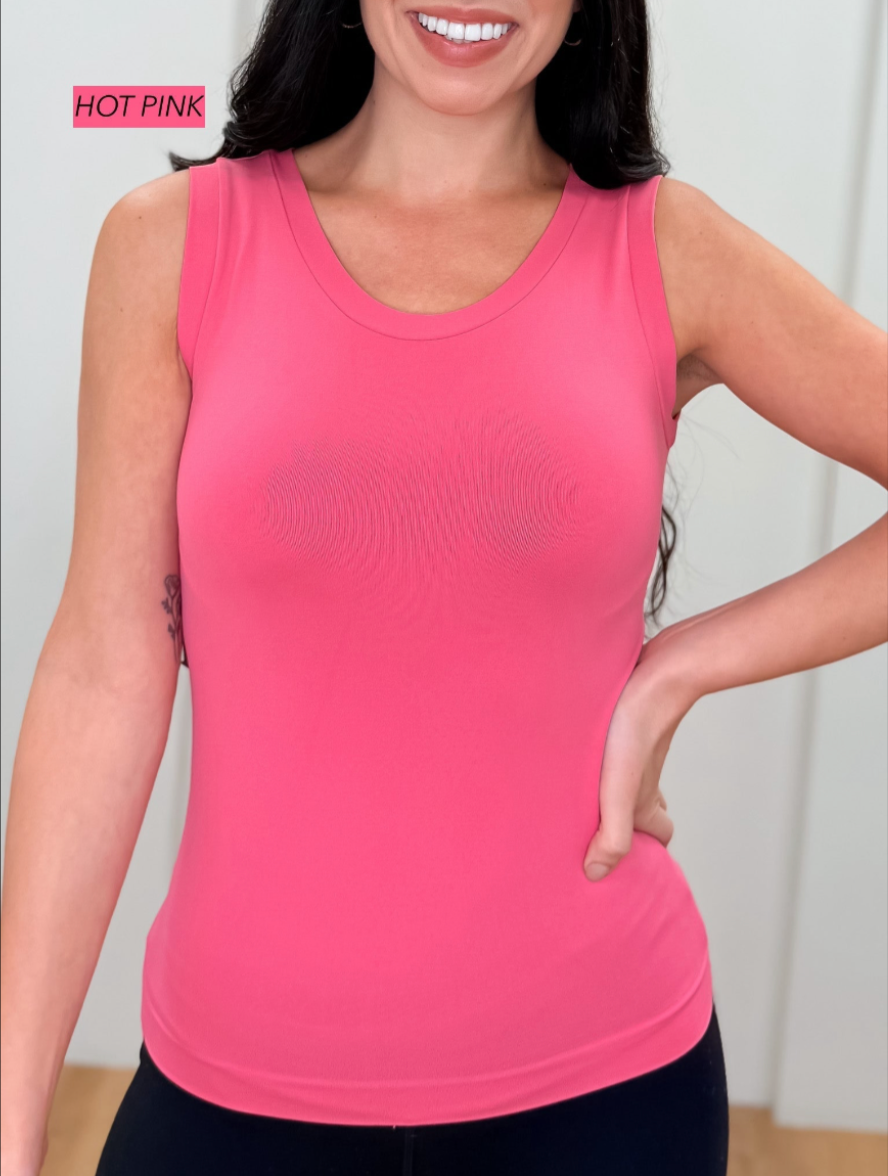 Like A Glove Round Neck Tank Top - 20 Colors!