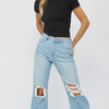 Saved By The Bell By Mica - 90's Vintage Crop Flare Jeans