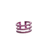 Cassia Ring - Liquid Metallic Amethyst Haze