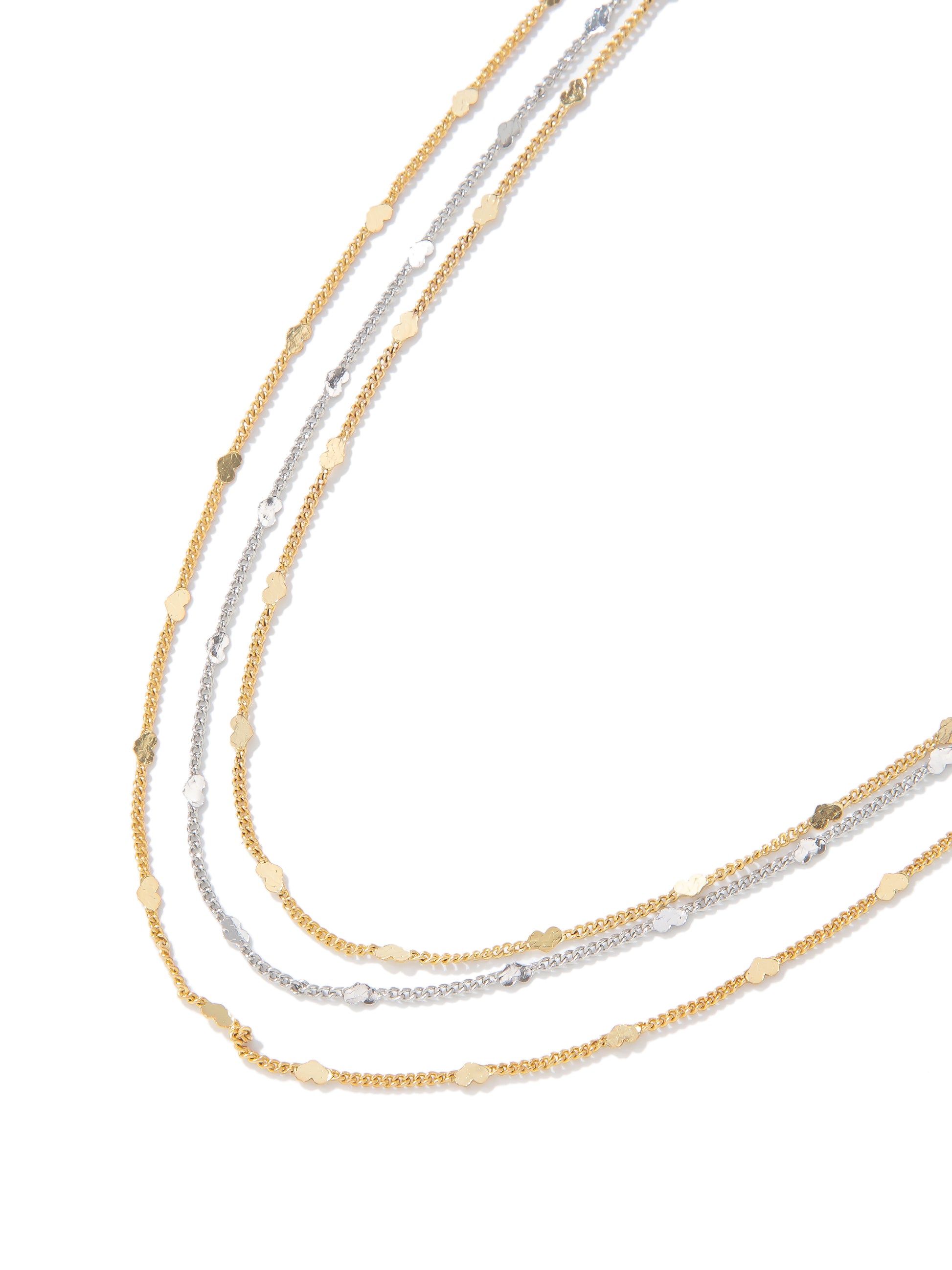 Shimmer Shimmer Necklace - Gold Silver